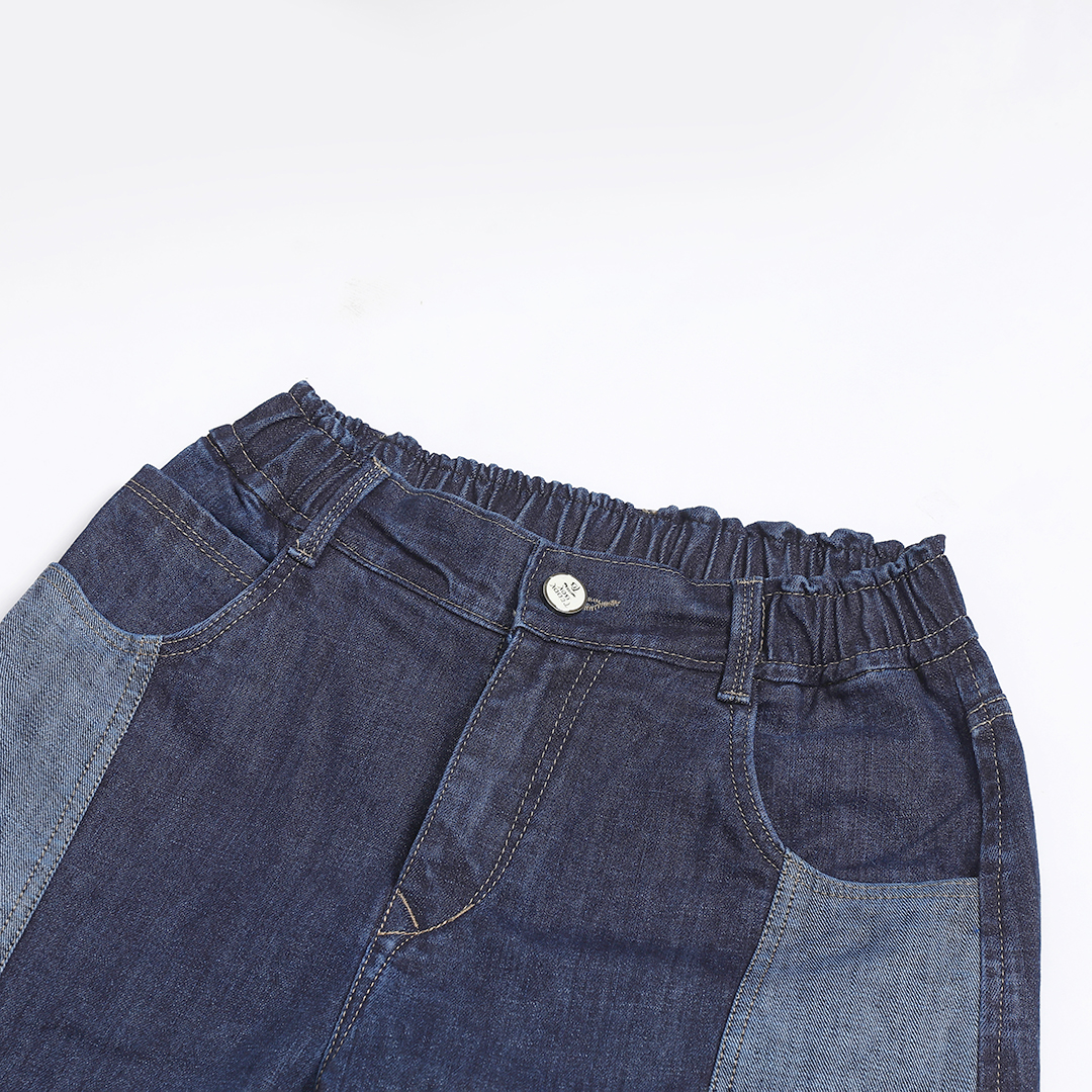 DARK BLUE CARR0T FIT JEAN TEDDY 4791-2